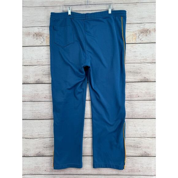Vintage 80's Nike Track Sweatpants Men's Size‎ XL Blue/Gold Embroidered - Picture 2 of 13
